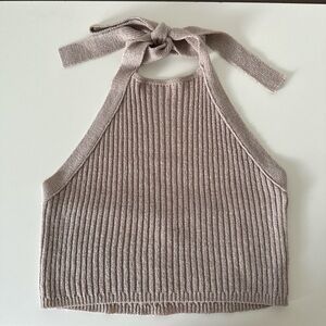 Cotton On Ribbed Knit Top in Beige